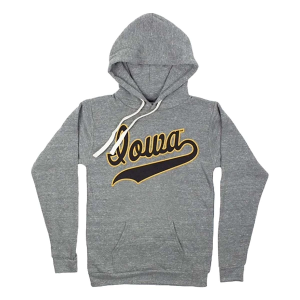 Iowa Hawkeyes Homefield Apparel Hoodie 2XLarge Grey Heather