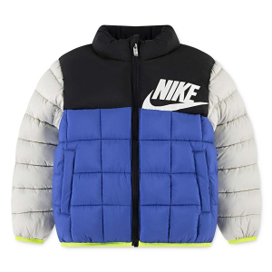 Nike Colorblocked Quilted Futura Puffer Jacket Toddler 3T Met Blue