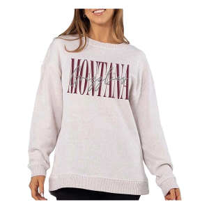 Montana Grizzlies Chicka-D Women's Crew Large Natural