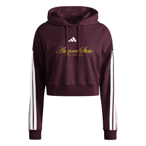 Arizona State Sun Devils adidas Women's Campus Queen Crop Medium Maroon