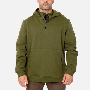 Men's BRUNT The Shevlin 1/4 Zip Pullover 2XLarge Hunter Green