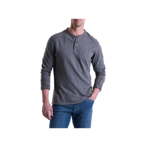 Men's Kuhl Rukus Long Sleeve Henley 2XLarge Charcoal Blue