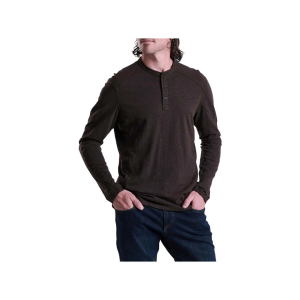 Men's Kuhl Rukus Long Sleeve Henley Large Dark Oak