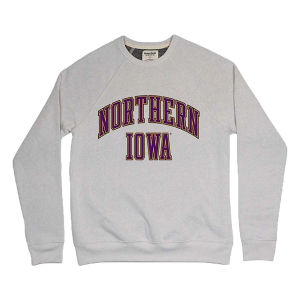Northern Iowa Panthers Homefield Apparel Crew Medium Light Grey