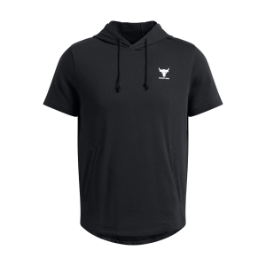 Men's Under Armour Project Rock Terry Hoodie Small Black/Black