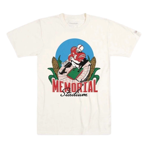 Nebraska Cornhuskers Homefield Apparel Memorial Stadium T-Shirt Large Cream