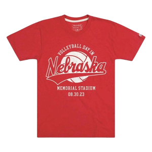 Nebraska Cornhuskers Homefield Apparel Volleyball Day T-Shirt 2XLarge Red