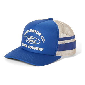 Men's Brixton FORD Built Tough MP Snapback Hat One Size Blue