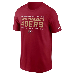 San Francisco 49ers Nike Essential Division T-Shirt Large Red