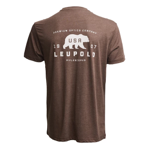 Men's Leupold Bear Badge T-Shirt 2XLarge Espresso