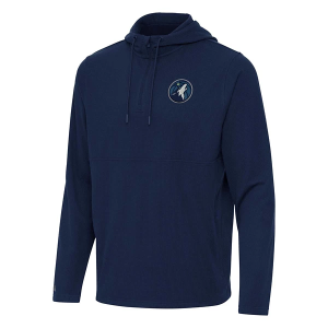 Minnesota Timberwolves Antigua Connected Hooded 1/4 Zip Large Navy Multi