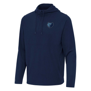 Memphis Grizzlies Antigua Connected Hooded 1/4 Zip Medium Navy Multi