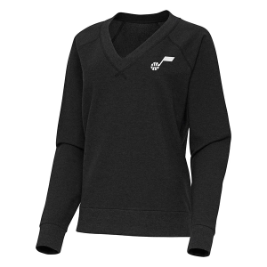 Women's Utah Jazz Varsity Antigua Long Sleeve T-Shirt XLarge Black Heather