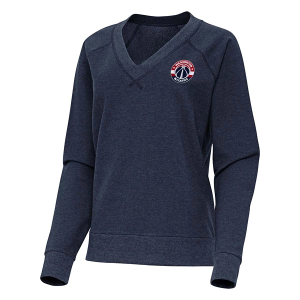 Women's Washington Wizards Varsity Antigua Long Sleeve T-Shirt Large Navy Heather