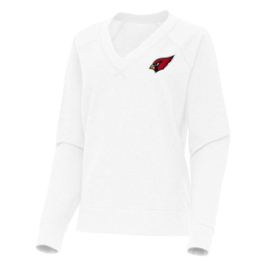 Women's Arizona Cardinals Antigua Varsity Long Sleeve Polo Small White