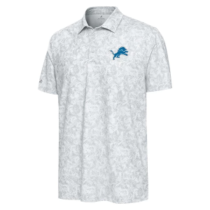 Detroit Lions Antigua Lush Polo XLarge White