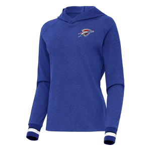 Women's Oklahoma City Thunder Antigua Trek Hoodie Small Dark Royal Heather