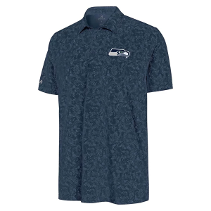 Seattle Seahawks Antigua Lush Polo Medium Navy