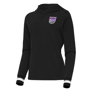 Women's Sacramento Kings Antigua Trek Hoodie XLarge Black