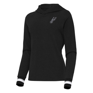 Women's San Antonio Spurs Antigua Trek Hoodie Small Black