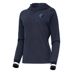 Women's Memphis Grizzlies Antigua Trek Hoodie Small Navy Heather