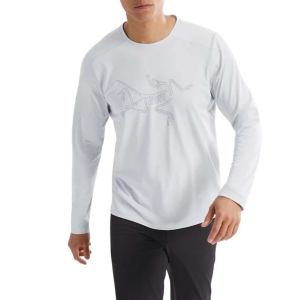 Men's Arc'teryx Cormac Logo Long Sleeve T-Shirt 2XLarge Solitude Heather/Void