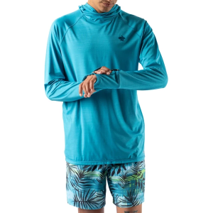 Men's rabbit UPF Deflector 2.0 Long Sleeve Shirt Large Algiers Blue