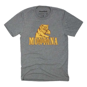 Montana Grizzlies Homefield Apparel Vintage T-Shirt Small Grey Heather