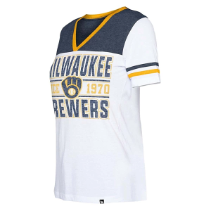 Women's Milwaukee Brewers Crossover T-Shirt Small White
