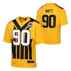 Pittsburgh Steelers T. J. Watt #90 Nike Alternate Kids' Jersey Large Gold