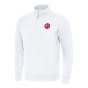 Atlanta Hawks Antigua Victory 1/4 Zip Medium White