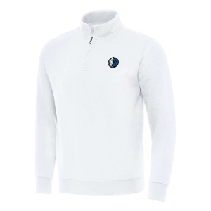 Dallas Mavericks Antigua Victory 1/4 Zip Medium White