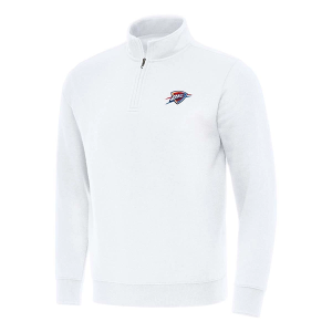 Oklahoma City Thunder Antigua Victory 1/4 Zip Medium White