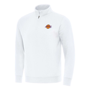 Los Angeles Lakers Antigua Victory 1/4 Zip Medium White