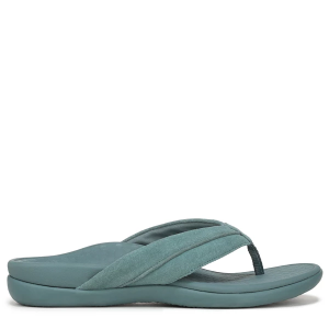 Women's Vionic Shore Flip Flop Sandals 13 Bodega Blue Suede