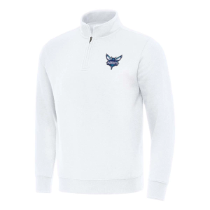 Charlotte Hornets Antigua Victory 1/4 Zip Medium White