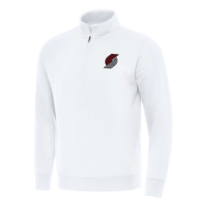Portland Trail Blazers Antigua Victory 1/4 Zip Medium White