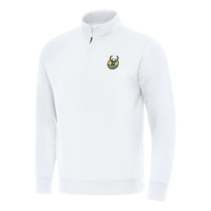 Milwaukee Bucks Antigua Victory 1/4 Zip Medium White