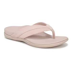 Women's Vionic Shore Flip Flop Sandals 9 Cameo Rose Suede
