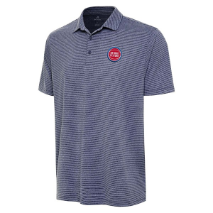 Detroit Pistons Scheme Antigua Polo 3XLarge Navy Heather