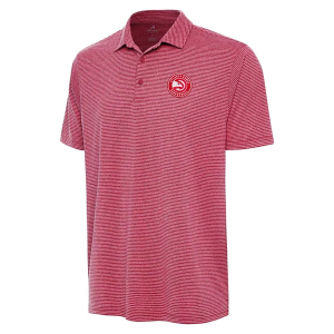 Atlanta Hawks Scheme Antigua Polo 3XLarge Dark Red Heather