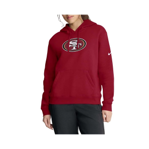 Women's San Francisco 49ers Nike Logo Club Hoodie Medium Red