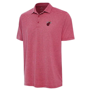 Miami Heat Scheme Antigua Polo Medium Dark Red Heather