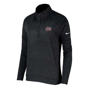 Montana Grizzlies Nike Women's Pacer 1/4 Zip Medium Black