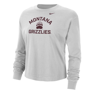 Montana Grizzlies Nike Women's Boxy T-Shirt Medium Grey Heather
