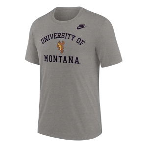 Montana Grizzlies Nike Arch Vault Throwback T-Shirt XLarge Heather Grey
