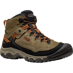 Men's KEEN Targhee IV Mid Waterproof Hiking Boots Outdoor 9 Sea Turtle/Roasted Pecan