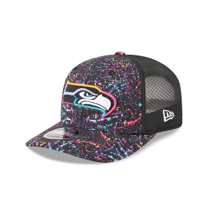 Seattle Seahawks New Era 2025 Crucial Catch 9Seventy Flexfit Hat One Size Black