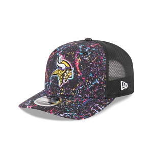 Minnesota Vikings New Era 2025 Crucial Catch 9Seventy Flexfit Hat One Size Black