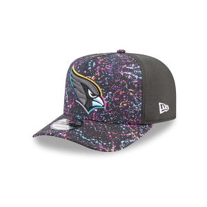 Arizona Cardinals New Era 2025 Crucial Catch 9Fifty Snapback Hat One Size Black